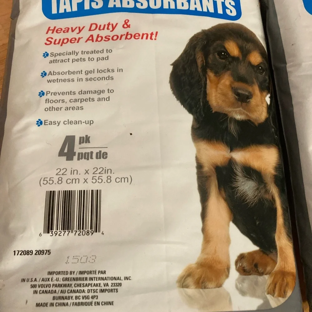 Puppy training pads - 2 packs